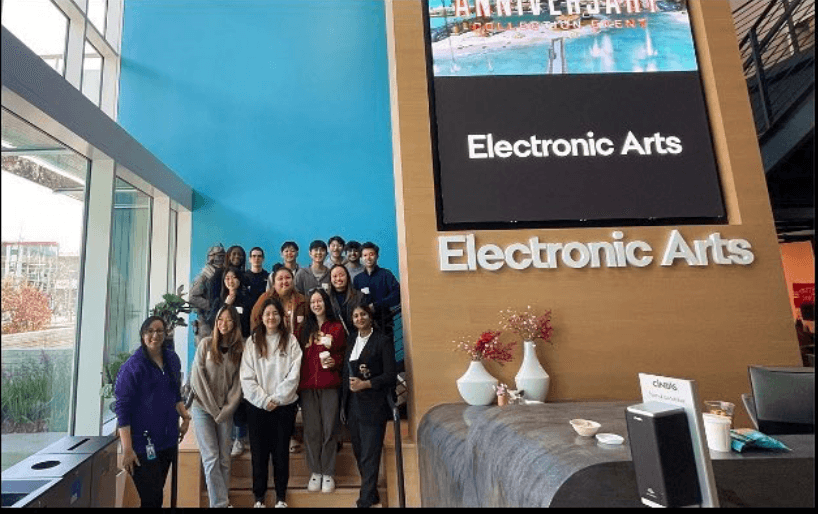 techie members visiting Electronic Arts